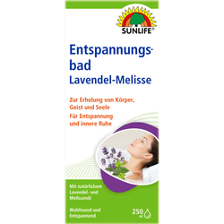 Добавка для вани SUNLIFE (Санлайф) Entspannungsbad Lavendel-Melisse з олыями лаванди та меліси розслаблююча 250 мл
